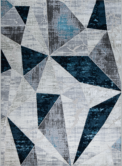 Ковер 37515A r BLUE FLS / L.GREY