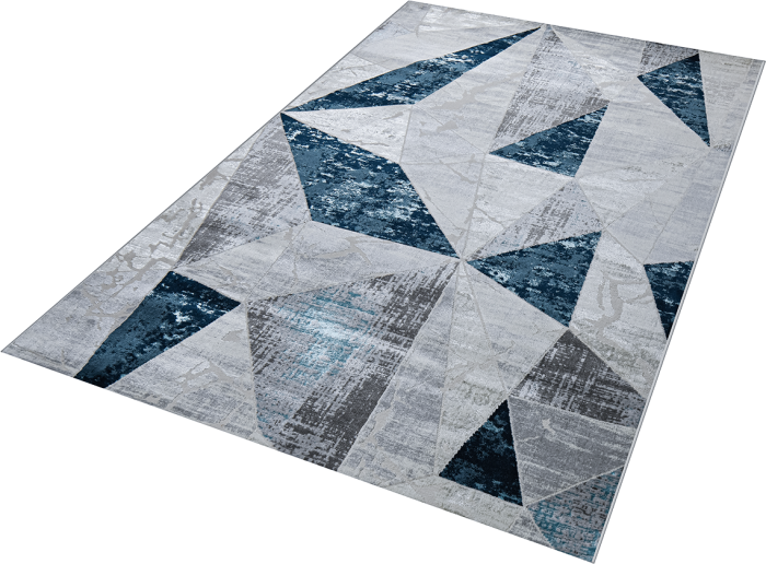 Ковер 37515A r BLUE FLS / L.GREY