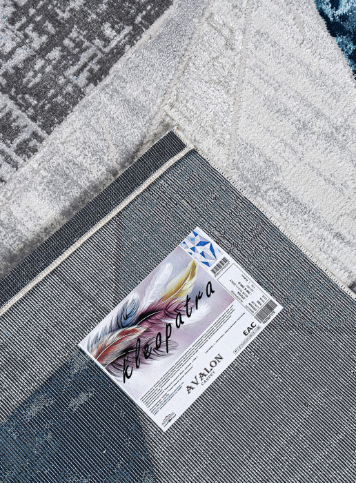 Ковер 37515A r BLUE FLS / L.GREY