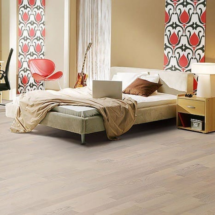 Паркетная доска Синтерос Europarquet Ясень Нордик трехполосная лак