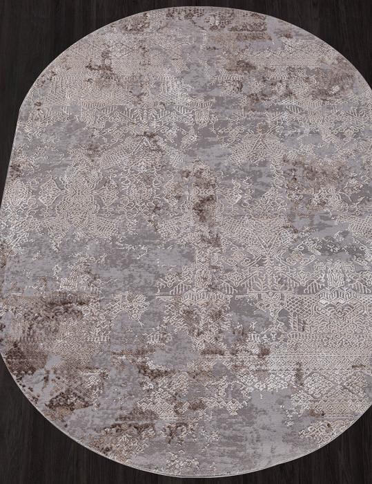 Ковер 03851C - GREY / BROWN - Овал - коллекция ARMINA