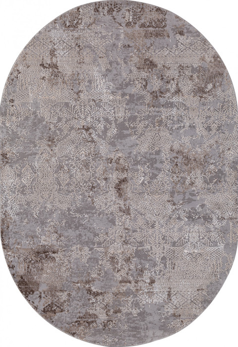 Ковер 03851C - GREY / BROWN - Овал - коллекция ARMINA