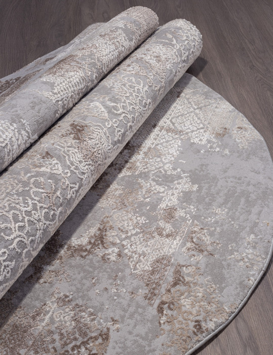Ковер 03851C - GREY / BROWN - Овал - коллекция ARMINA