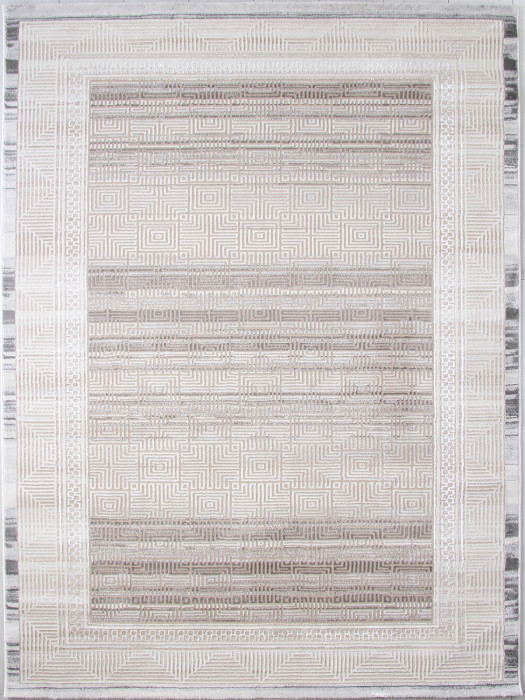 Ковер 9247A - S.BEIGE / P.WHITE - Прямоугольник - коллекция AMELI