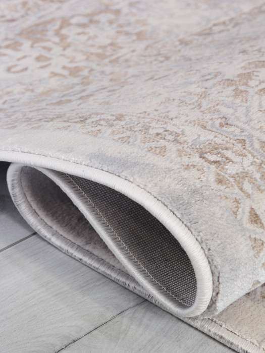 Ковер 9255A - S.BEIGE / P.WHITE - Прямоугольник - коллекция AMELI
