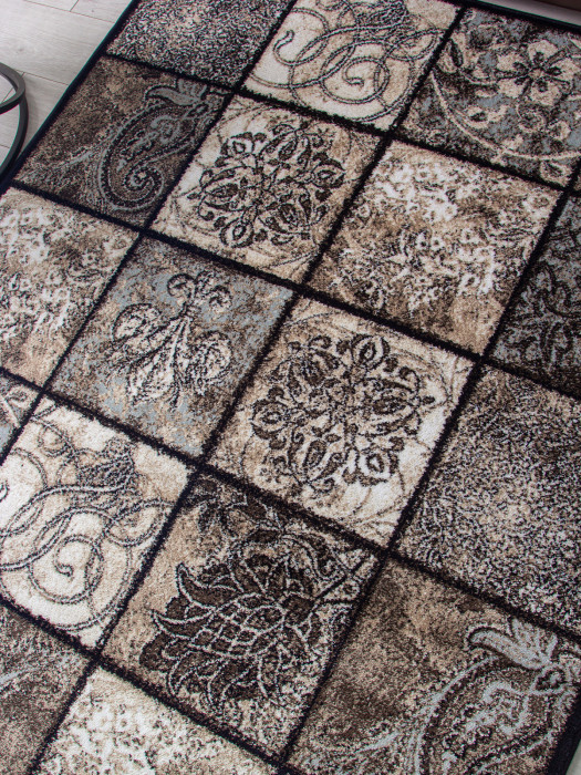 Ковер d328 - BROWN - Прямоугольник - коллекция VALENCIA DELUXE