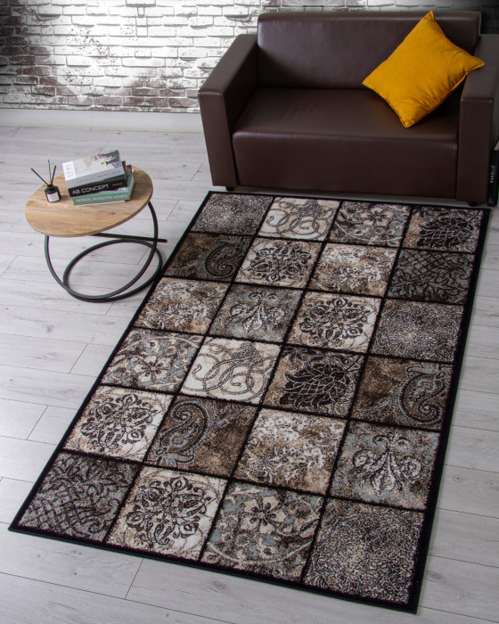 Ковер d328 - BROWN - Прямоугольник - коллекция VALENCIA DELUXE