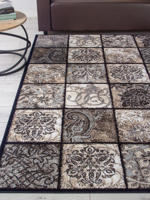 Ковер d328 - BROWN - Прямоугольник - коллекция VALENCIA DELUXE