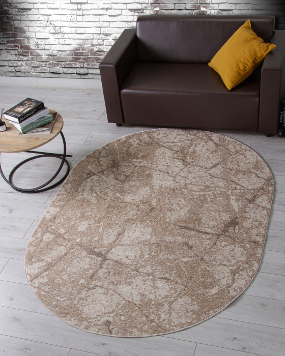 Ковер F175 - BEIGE - Овал - коллекция ALABAMA