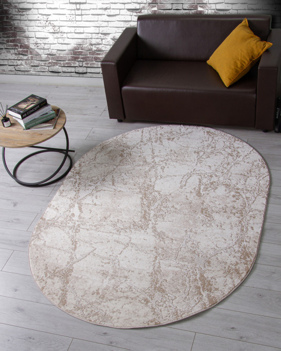 Ковер F175 - BEIGE - Овал - коллекция ALABAMA