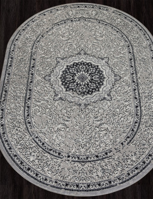 Ковер F294 - DARK GRAY - Овал - коллекция PALERMO