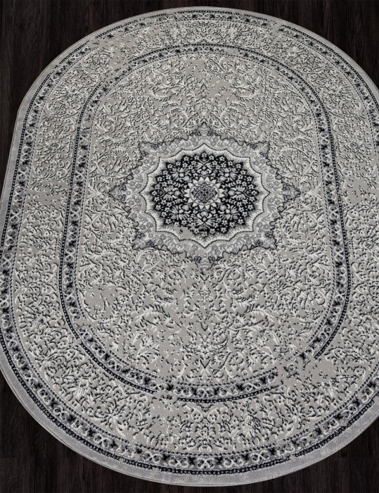Ковер F294 - DARK GRAY - Овал - коллекция PALERMO