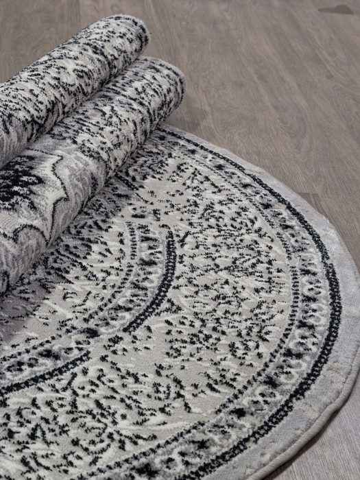 Ковер F294 - DARK GRAY - Овал - коллекция PALERMO