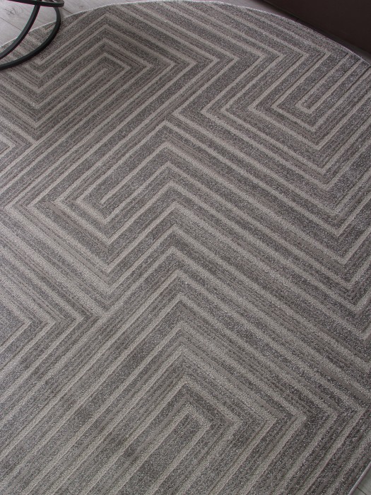 Ковер F412 - LIGHT GRAY - Овал - коллекция DIOS