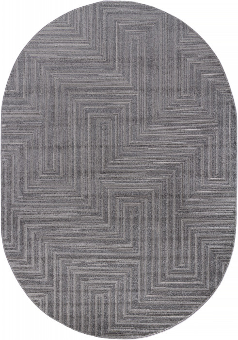 Ковер F412 - LIGHT GRAY - Овал - коллекция DIOS