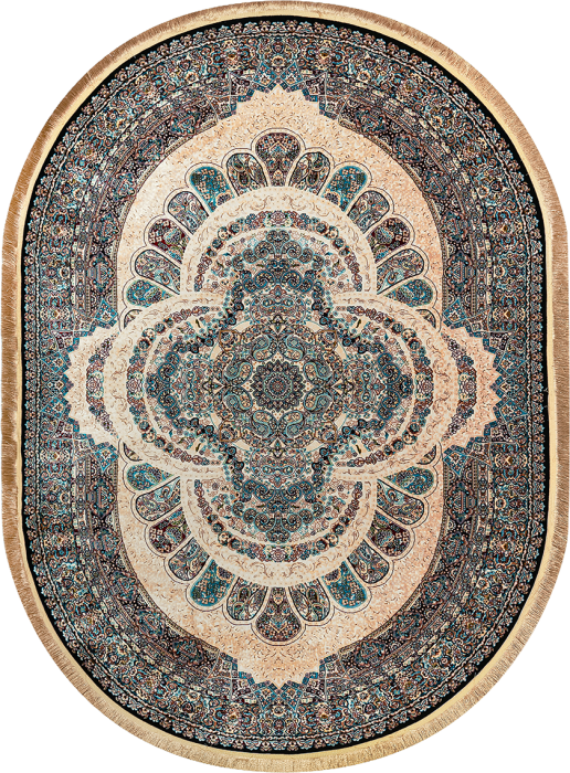 Ковер 20250A oval CREAM / NAVY
