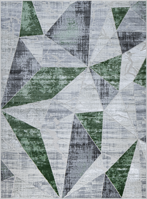 Ковер 37515A stan GREEN FLS / L.GREY