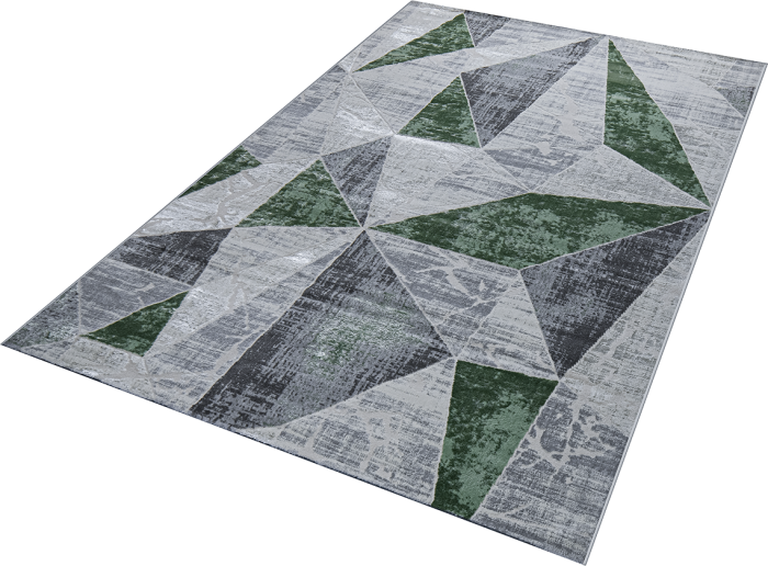 Ковер 37515A stan GREEN FLS / L.GREY