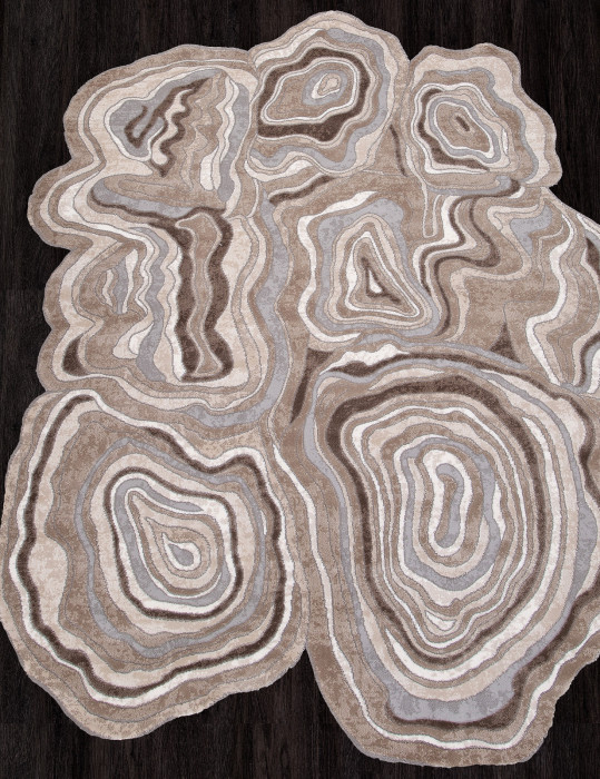 Ковер 00841C - GREY / BROWN - Прямоугольник - коллекция SAFIR