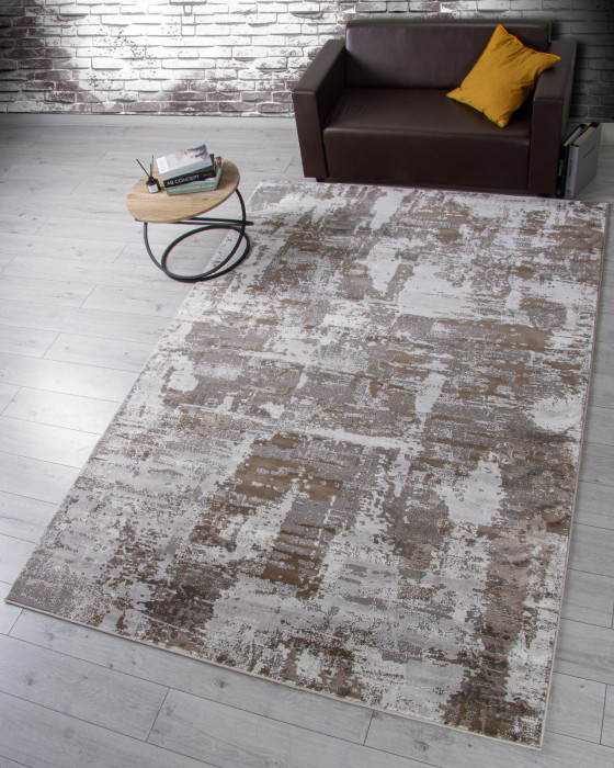 Ковер F238 - GRAY-BEIGE - Прямоугольник - коллекция GRAFF