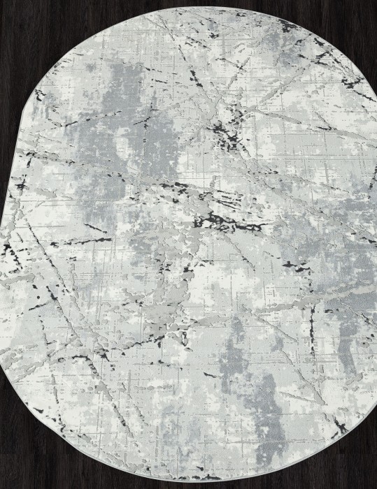 Ковер GL039G - GREY / GREY - Овал - коллекция NENSI