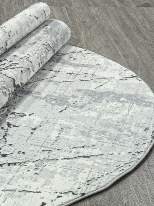 Ковер GL039G - GREY / GREY - Овал - коллекция NENSI