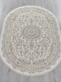Ковер MOSSO ( МОССО ) 27239 - CREAM / BLUE ( Овал )