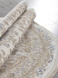 Ковер MOSSO ( МОССО ) 27239 - CREAM / BLUE ( Овал )