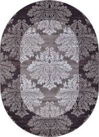 Ковер SILVER ( СИЛЬВЕР ) d213- GRAY-PURPLE ( Овал )