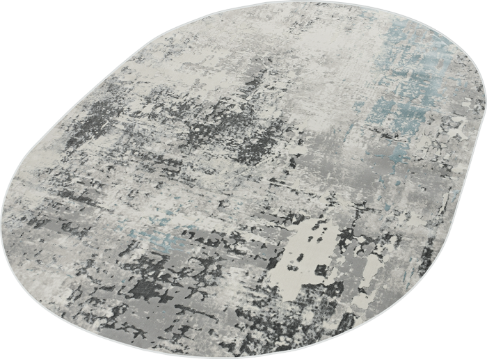Ковер 36540A oval BLUE / L.GREY