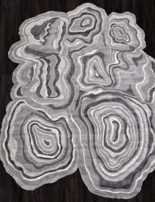 Ковер 00841G - GREY / GREY - Прямоугольник - коллекция SAFIR