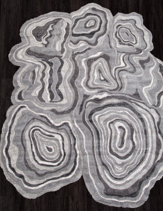 Ковер 00841G - GREY / GREY - Прямоугольник - коллекция SAFIR