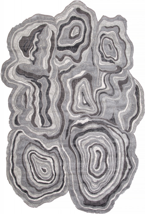 Ковер 00841G - GREY / GREY - Прямоугольник - коллекция SAFIR
