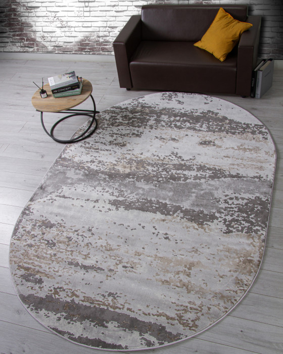 Ковер 2788 - GRAY-BEIGE - Овал - коллекция GRAFF