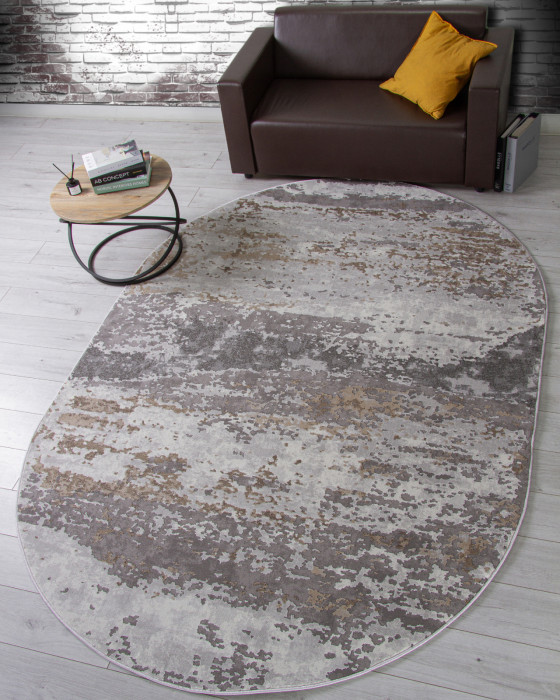 Ковер 2788 - GRAY-BEIGE - Овал - коллекция GRAFF