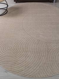 Ковер DIOS ( ДИОС) F410 - LIGHT BEIGE ( Овал)