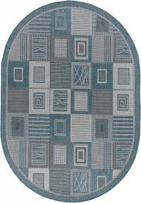 Ковер KAIR ( КАИР) S138 - BLUE ( Овал )