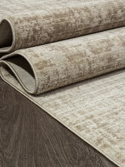 Ковер F415AE - BEIGE / L.BROWN - Прямоугольник - коллекция AFINA