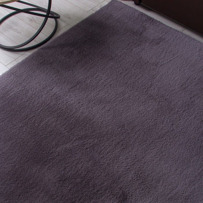 Ковролин плюшевый Rabbit Темно-Серый