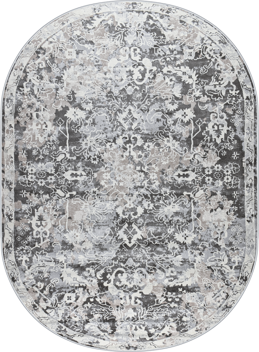 Ковер 36879j oval GREY / L.GREY