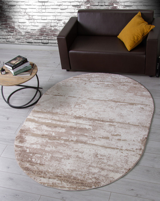 Ковер F176 - BEIGE - Овал - коллекция ALABAMA