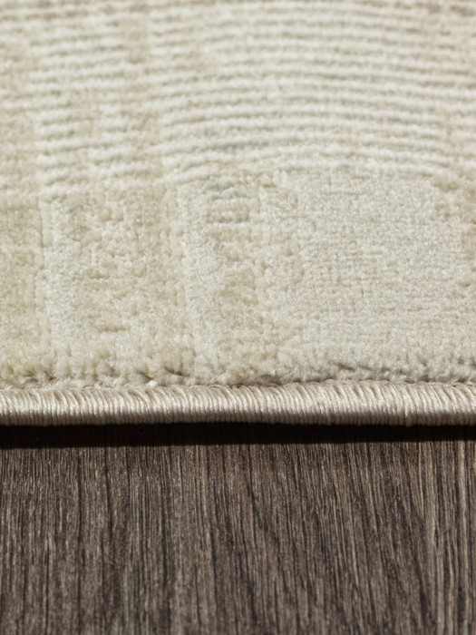 Ковер F416AD - BEIGE / L.BROWN - Овал - коллекция AFINA