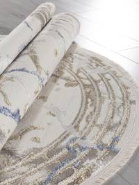 Ковер MOSSO ( МОССО ) 27243 - GRY / BLUE ( Овал )
