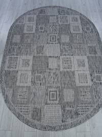 Ковер KAIR ( КАИР) S138 - DARK-GRAY ( Овал )