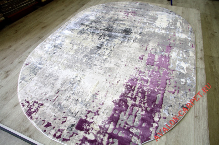 Ковер 36540A oval GREY / LILA