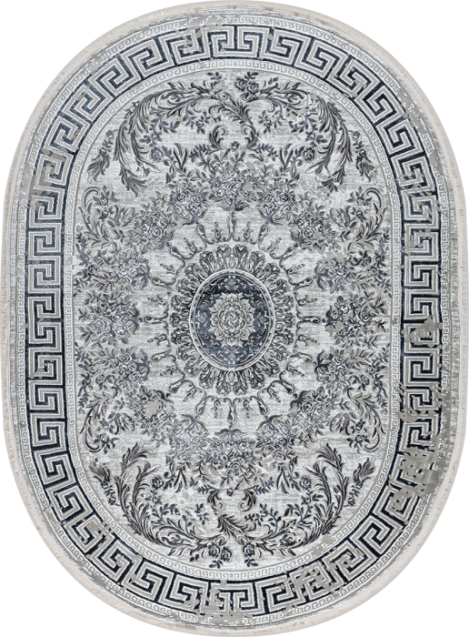 Ковер 37545A oval BLUE/BLUE