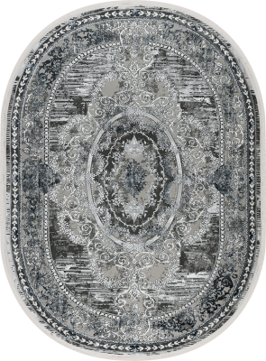 Ковер 51386A oval BLUE / L.GREY