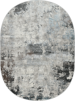 Ковер N0072A oval GREY / BLUE