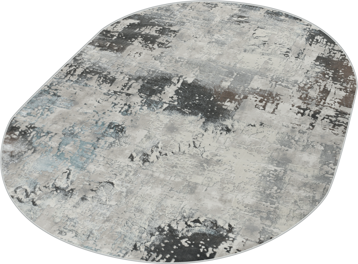 Ковер N0072A oval GREY / BLUE