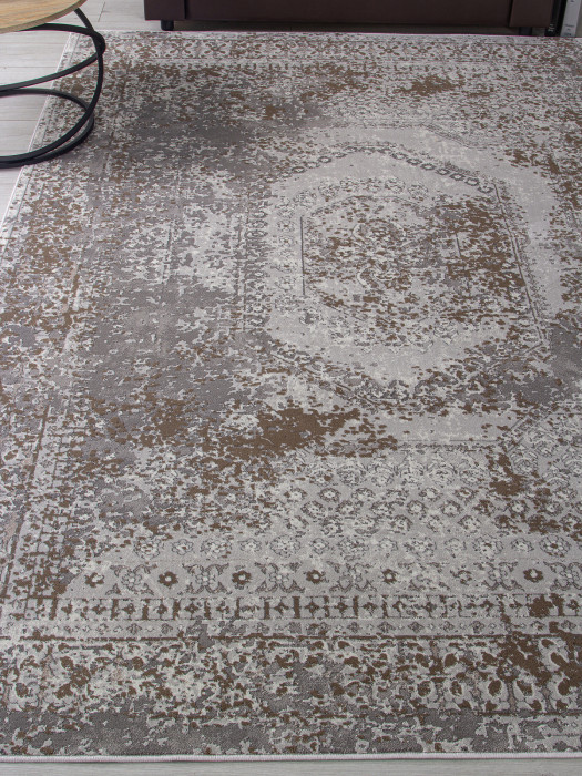 Ковер F240 - GRAY-BEIGE - Прямоугольник - коллекция GRAFF